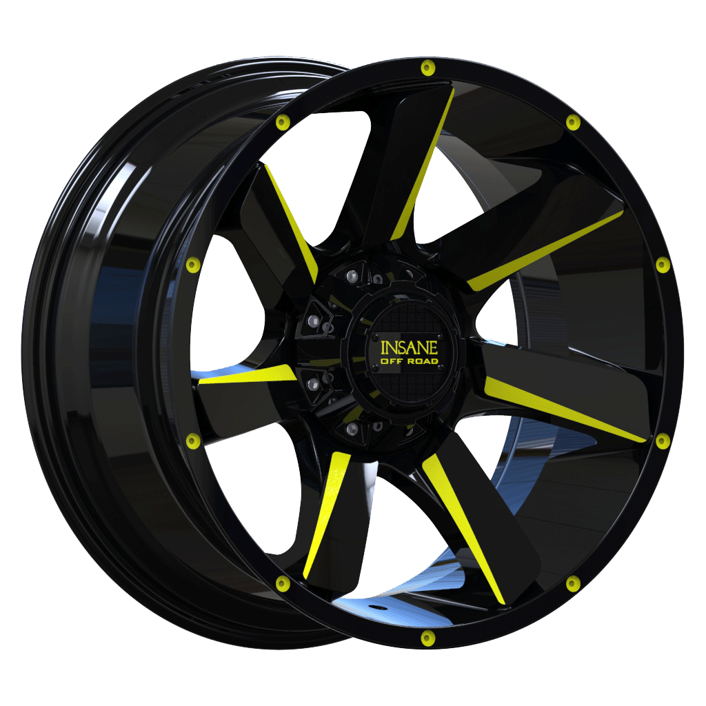 IO-17 Gloss Black Yellow Milled