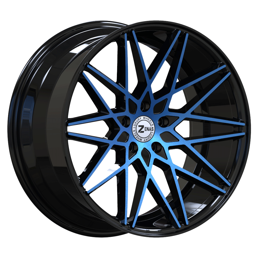 ZW08 Gloss Black Blue Face